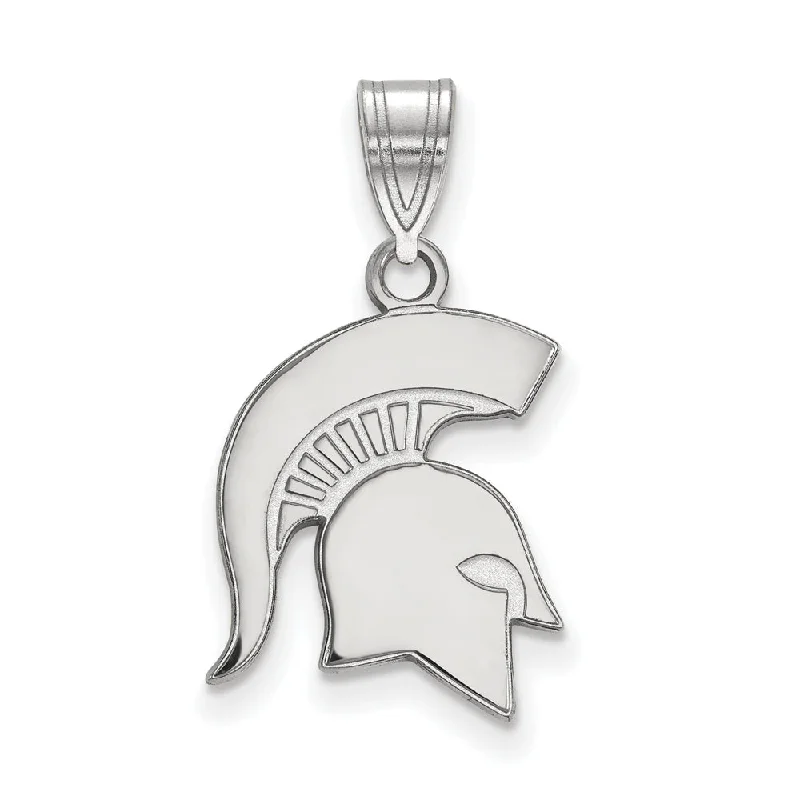 Book - themed pendants for bibliophiles 14k White Gold Michigan State Medium Logo Pendant Book - themed pendants for bibliophiles 14k White Gold Michigan State Medium Logo Pendant