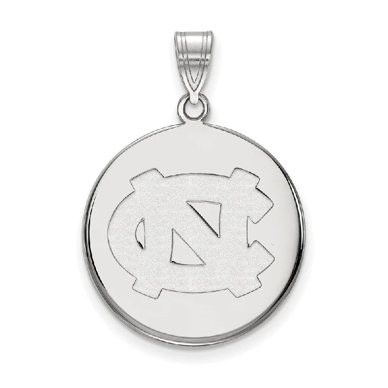 Animal - shaped pendants, such as wolves, lions, or dolphins 14k White Gold North Carolina Large Disc Pendant Animal - shaped pendants, such as wolves, lions, or dolphins 14k White Gold North Carolina Large Disc Pendant