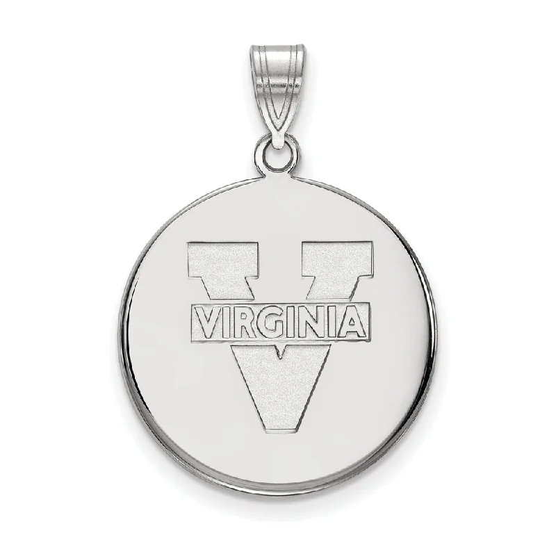 Jade pendants, symbolizing luck and prosperity in Asian cultures 14k White Gold U. of Virginia Large 'V' Logo Disc Pendant Jade pendants, symbolizing luck and prosperity in Asian cultures 14k White Gold U. of Virginia Large 'V' Logo Disc Pendant