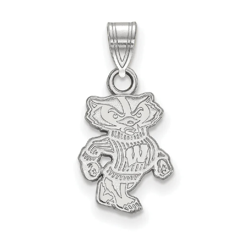 Angel - wing pendants for a spiritual and comforting feel 14k White Gold U. of Wisconsin Small Badgers Pendant Angel - wing pendants for a spiritual and comforting feel 14k White Gold U. of Wisconsin Small Badgers Pendant