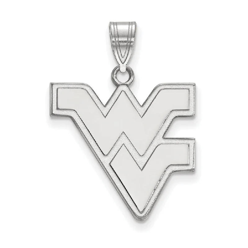Coffee - cup pendants for coffee addicts 14k White Gold West Virginia U. Large Logo Pendant Coffee - cup pendants for coffee addicts 14k White Gold West Virginia U. Large Logo Pendant