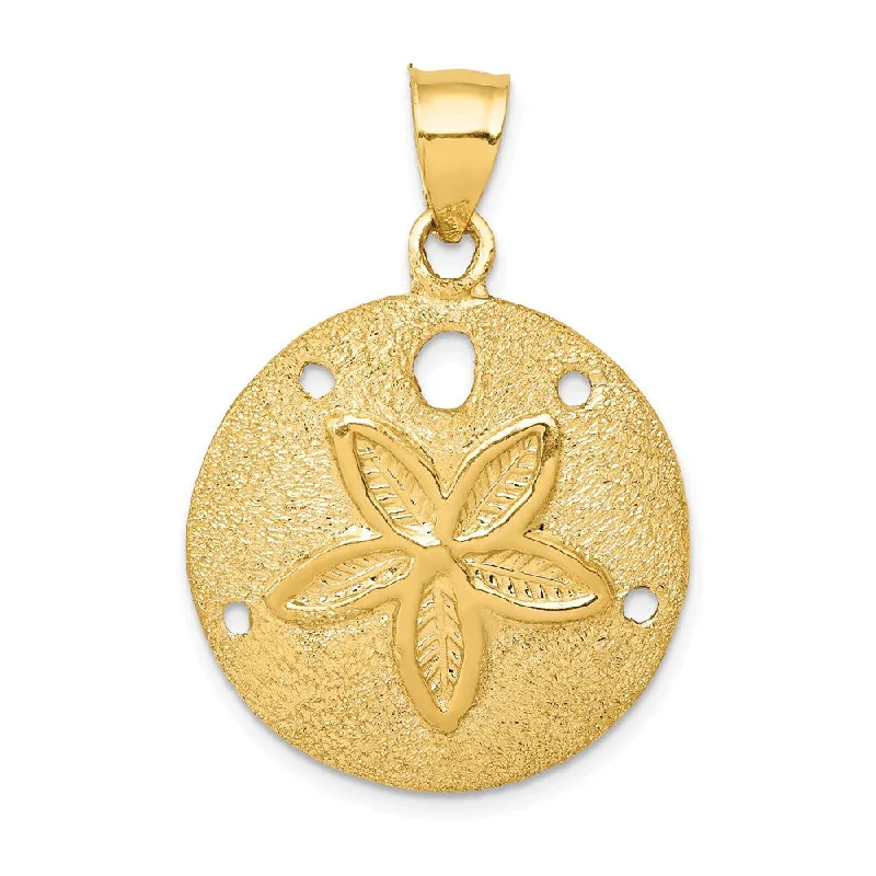 Sapphire - adorned pendants in various shades of blue 14k Yellow Gold 25mm Laser Cut Sand Dollar Pendant Sapphire - adorned pendants in various shades of blue 14k Yellow Gold 25mm Laser Cut Sand Dollar Pendant