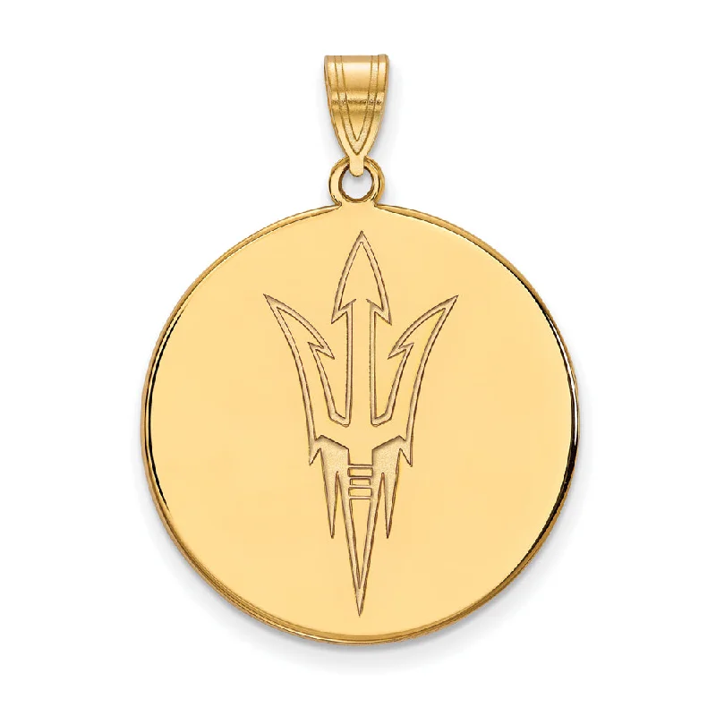 Music - note pendants for music lovers 14k Yellow Gold Arizona State XL Logo Disc Pendant Music - note pendants for music lovers 14k Yellow Gold Arizona State XL Logo Disc Pendant