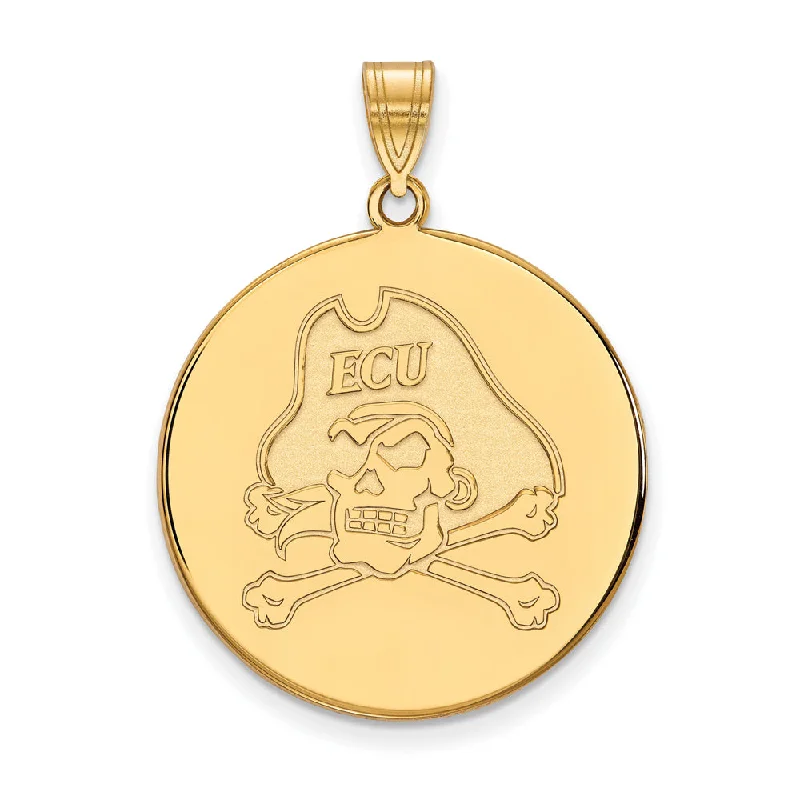 Titanium pendants known for their durability and lightweight nature 14k Yellow Gold East Carolina U XL Disc Pendant Titanium pendants known for their durability and lightweight nature 14k Yellow Gold East Carolina U XL Disc Pendant