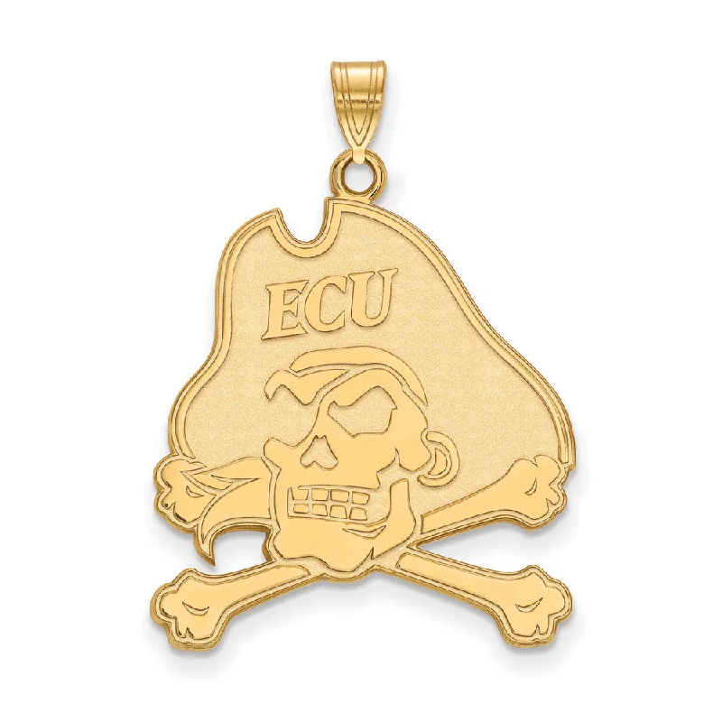 Beer - mug pendants for beer lovers​ 14k Yellow Gold East Carolina U XL Mascot Pendant