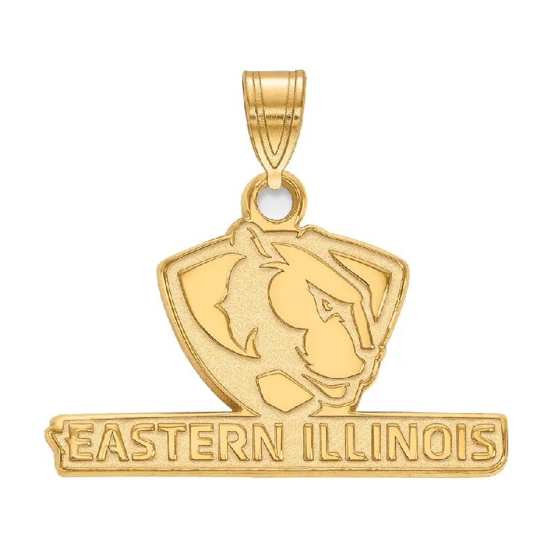 Aquamarine pendants, reminiscent of the ocean 14k Yellow Gold Eastern Illinois U Large Pendant Aquamarine pendants, reminiscent of the ocean 14k Yellow Gold Eastern Illinois U Large Pendant