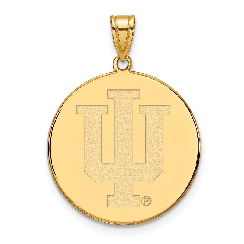 Moonstone pendants with a soft, iridescent sheen​ 14k Yellow Gold Indiana U XL Disc Pendant