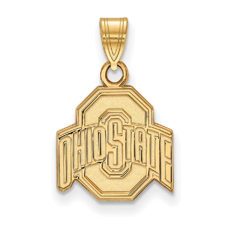 Amber pendants with their warm, golden glow​ 14k Yellow Gold Ohio State Small Logo Pendant