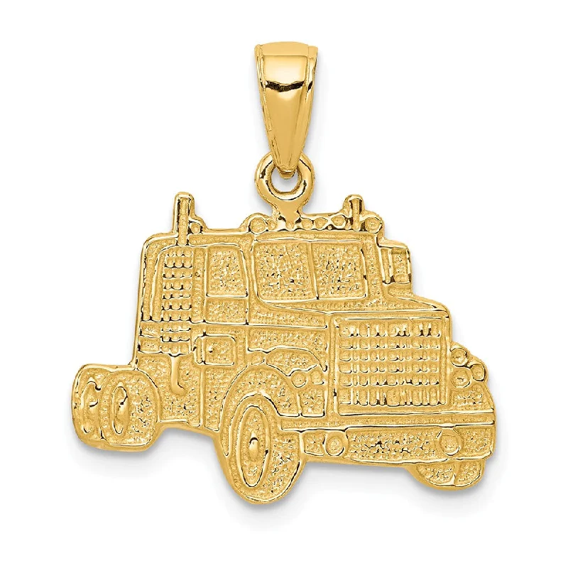 Animal - Shaped Pendants in Sterling Silver14k Yellow Gold Semi Truck Cab Pendant Animal - Shaped Pendants in Sterling Silver14k Yellow Gold Semi Truck Cab Pendant