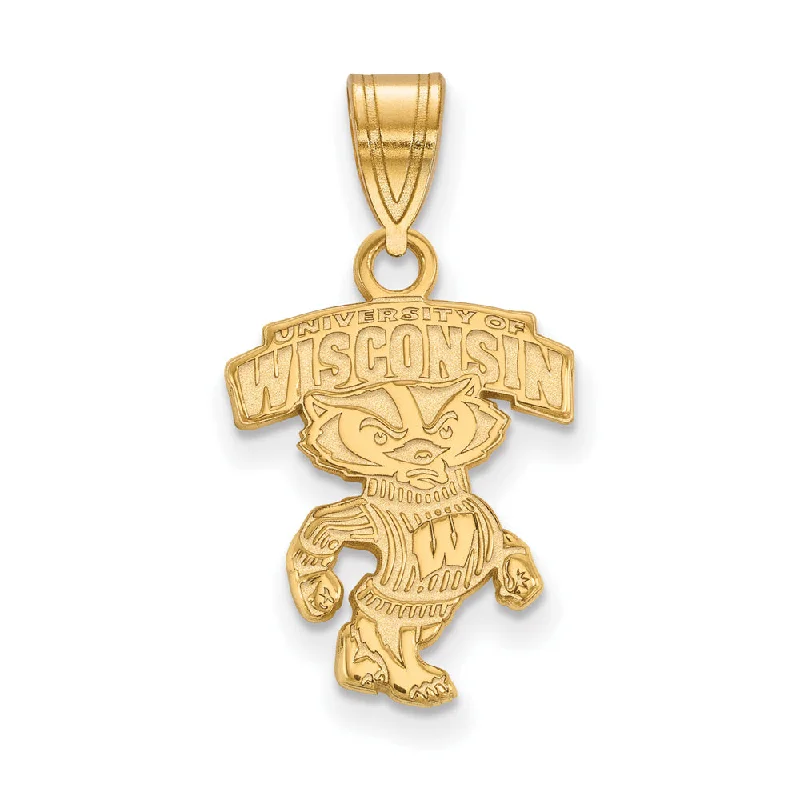 Cross - shaped pendants for religious significance 14k Yellow Gold U. of Wisconsin Medium Logo Pendant Cross - shaped pendants for religious significance 14k Yellow Gold U. of Wisconsin Medium Logo Pendant
