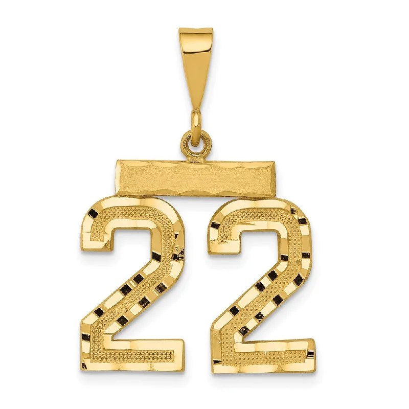 Garnet pendants in deep red tones 14K Yellow Gold, Varsity Collection, Medium D/C Pendant Number 22 Garnet pendants in deep red tones 14K Yellow Gold, Varsity Collection, Medium D/C Pendant Number 22