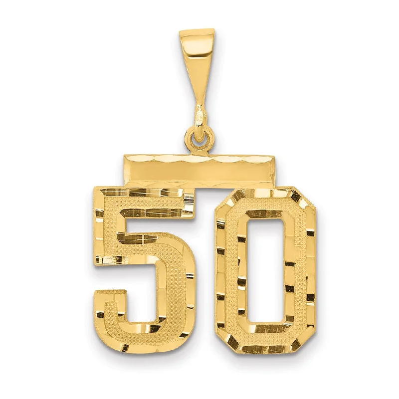 Wine - glass pendants for wine connoisseurs 14K Yellow Gold, Varsity Collection, Medium D/C Pendant Number 50 Wine - glass pendants for wine connoisseurs 14K Yellow Gold, Varsity Collection, Medium D/C Pendant Number 50