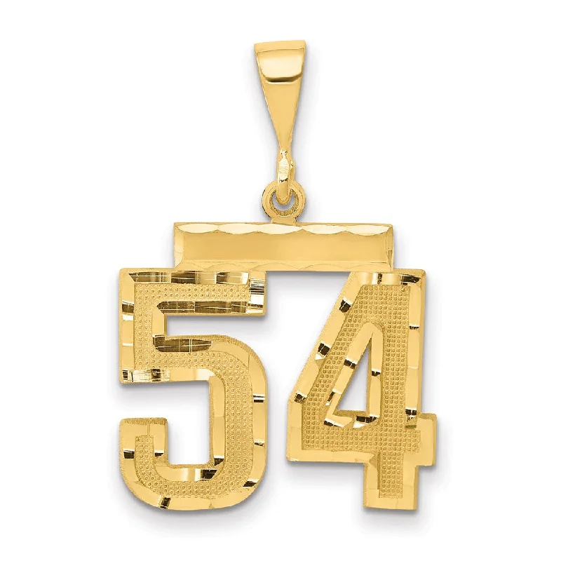 Compass - shaped pendants for a sense of direction 14K Yellow Gold, Varsity Collection, Medium D/C Pendant Number 54 Compass - shaped pendants for a sense of direction 14K Yellow Gold, Varsity Collection, Medium D/C Pendant Number 54