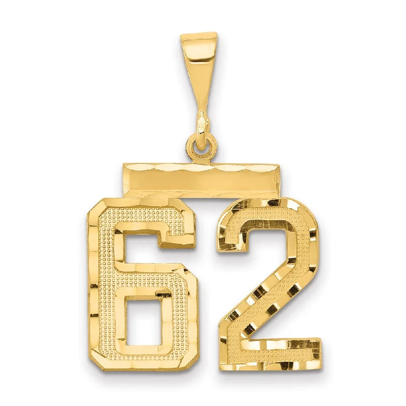 Beer - mug pendants for beer lovers 14K Yellow Gold, Varsity Collection, Medium D/C Pendant Number 62 Beer - mug pendants for beer lovers 14K Yellow Gold, Varsity Collection, Medium D/C Pendant Number 62