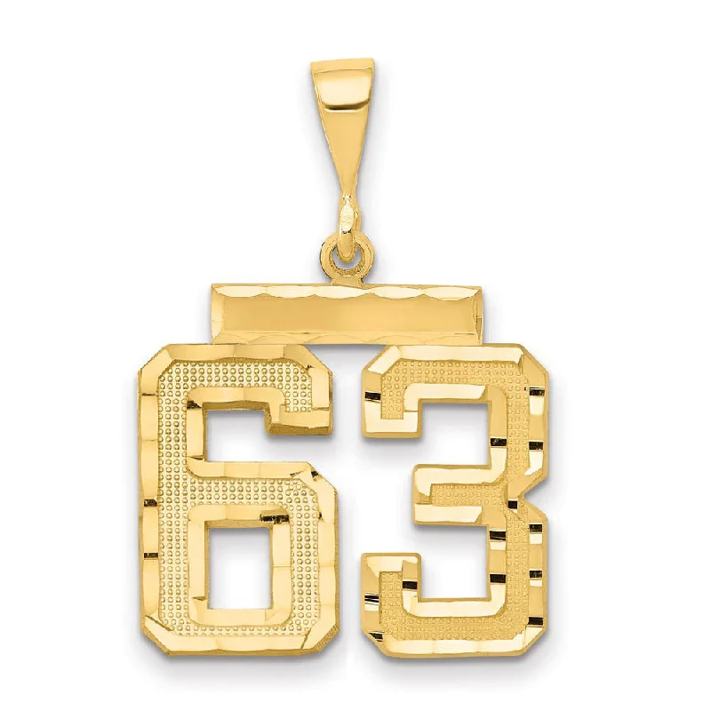 Leather - corded pendants with wooden beads for a bohemian style 14K Yellow Gold, Varsity Collection, Medium D/C Pendant Number 63 Leather - corded pendants with wooden beads for a bohemian style 14K Yellow Gold, Varsity Collection, Medium D/C Pendant Number 63