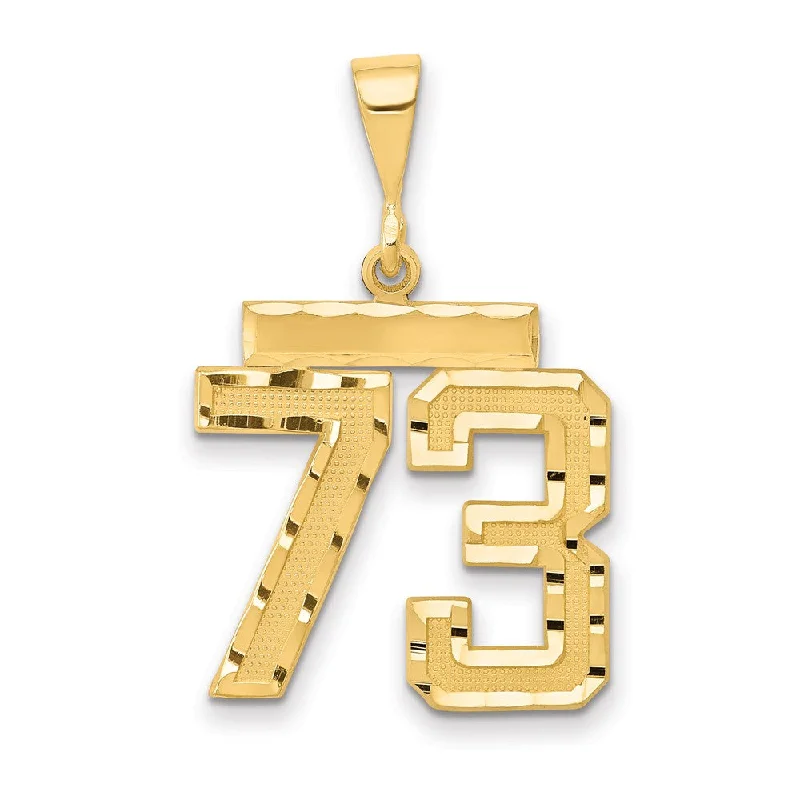 Book - themed pendants for bibliophiles 14K Yellow Gold, Varsity Collection, Medium D/C Pendant Number 73 Book - themed pendants for bibliophiles 14K Yellow Gold, Varsity Collection, Medium D/C Pendant Number 73