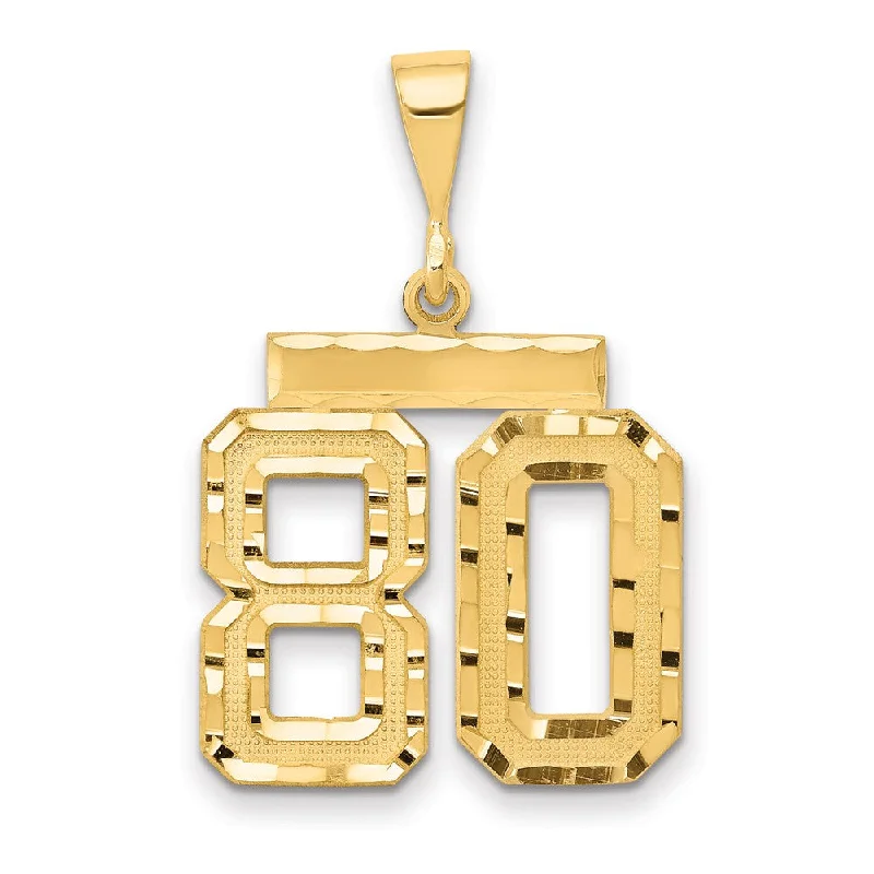 Pendant with a hidden compartment to store small keepsakes​ 14K Yellow Gold, Varsity Collection, Medium D/C Pendant Number 80