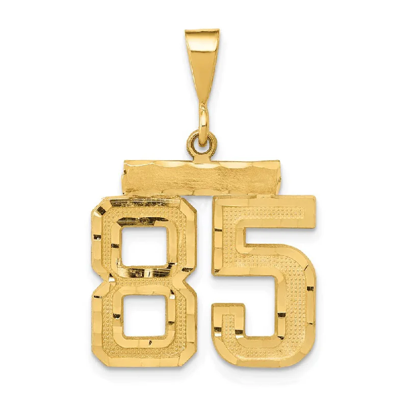 Garnet pendants in deep red tones 14K Yellow Gold, Varsity Collection, Medium D/C Pendant Number 85 Garnet pendants in deep red tones 14K Yellow Gold, Varsity Collection, Medium D/C Pendant Number 85