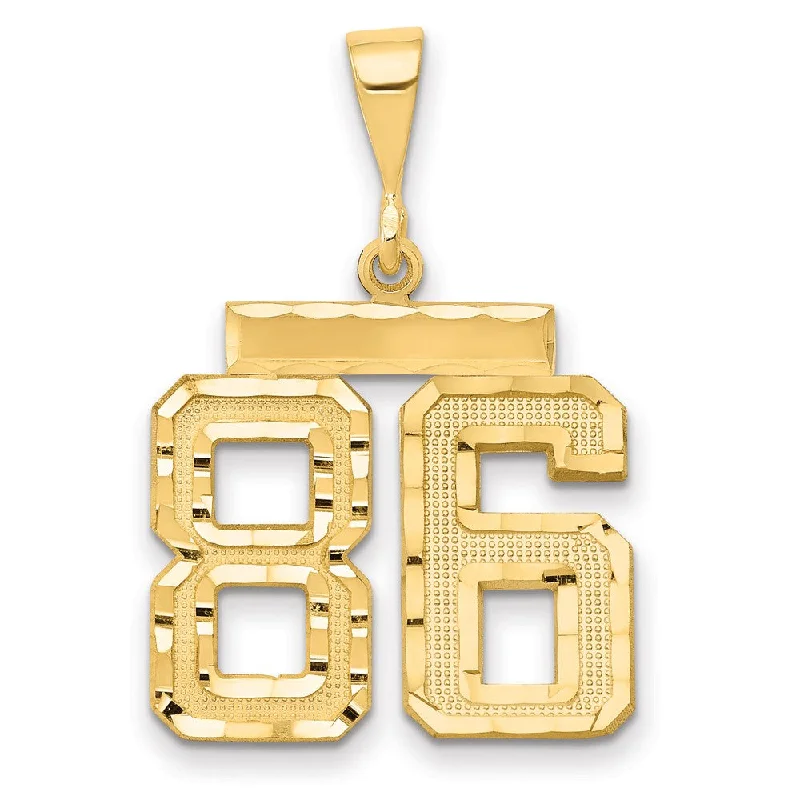 Compass - shaped pendants for a sense of direction 14K Yellow Gold, Varsity Collection, Medium D/C Pendant Number 86 Compass - shaped pendants for a sense of direction 14K Yellow Gold, Varsity Collection, Medium D/C Pendant Number 86