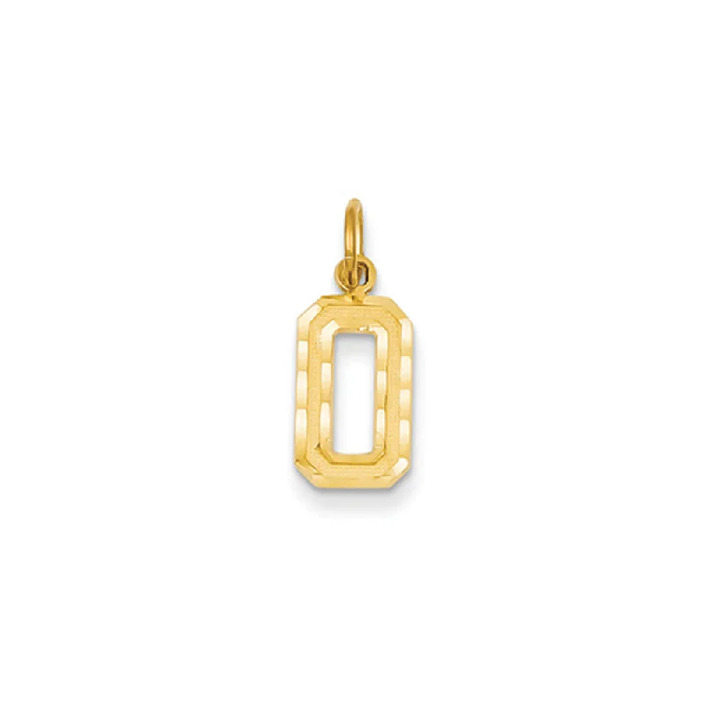 Tree - of - life pendants representing growth and strength 14k Yellow Gold, Varsity Collection, Small D/C Pendant Number 0 Tree - of - life pendants representing growth and strength 14k Yellow Gold, Varsity Collection, Small D/C Pendant Number 0