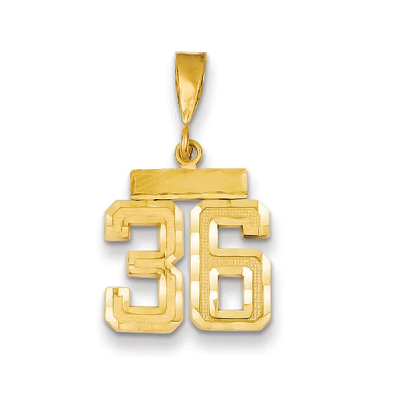 Aquamarine pendants, reminiscent of the ocean 14k Yellow Gold, Varsity Collection, Small D/C Pendant Number 36 Aquamarine pendants, reminiscent of the ocean 14k Yellow Gold, Varsity Collection, Small D/C Pendant Number 36