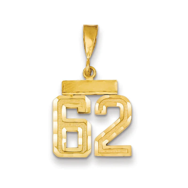 Beer - mug pendants for beer lovers 14k Yellow Gold, Varsity Collection, Small D/C Pendant Number 62 Beer - mug pendants for beer lovers 14k Yellow Gold, Varsity Collection, Small D/C Pendant Number 62