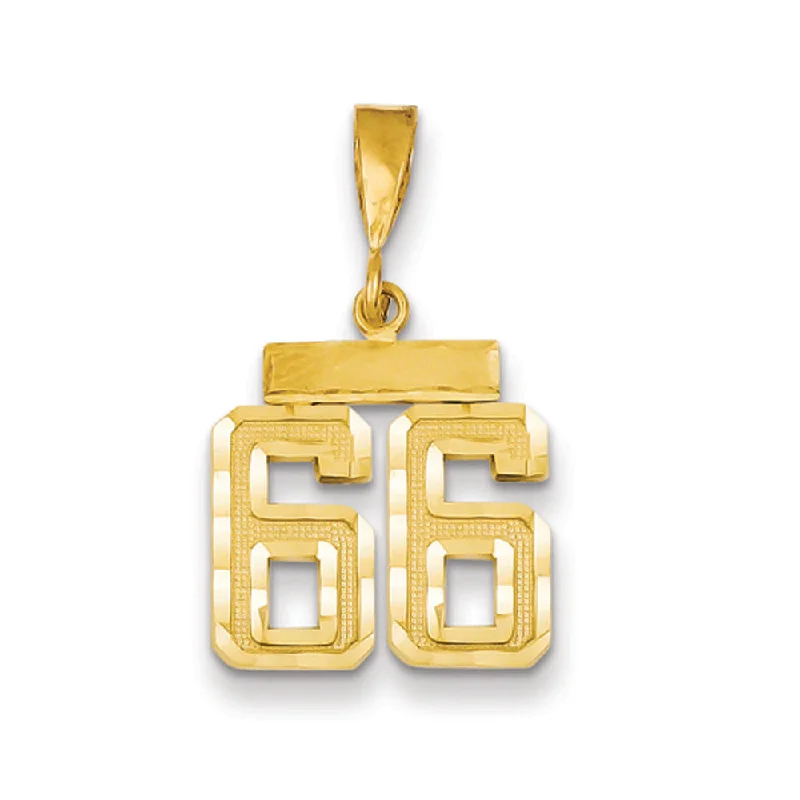 Cross - shaped pendants for religious significance 14k Yellow Gold, Varsity Collection, Small D/C Pendant Number 66 Cross - shaped pendants for religious significance 14k Yellow Gold, Varsity Collection, Small D/C Pendant Number 66
