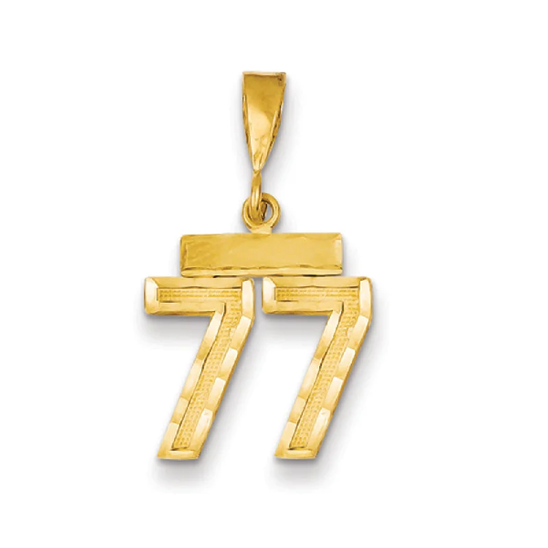 Angel - wing pendants for a spiritual and comforting feel​ 14k Yellow Gold, Varsity Collection, Small D/C Pendant Number 77