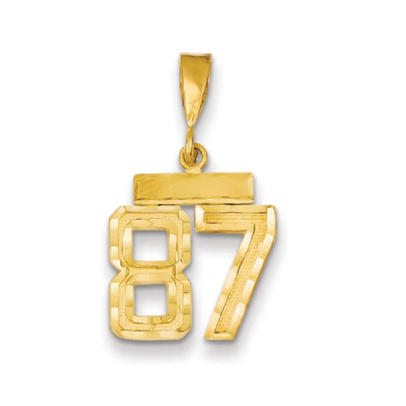 Amber pendants with their warm, golden glow​ 14k Yellow Gold, Varsity Collection, Small D/C Pendant Number 87