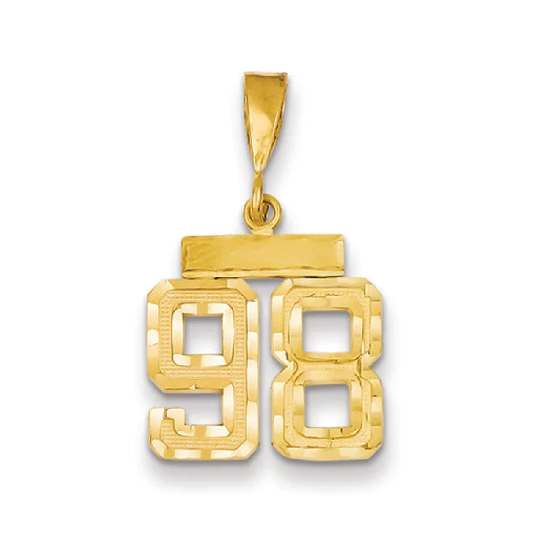 Sterling silver pendants with intricate filigree work​ 14k Yellow Gold, Varsity Collection, Small D/C Pendant Number 98