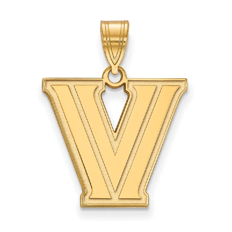 Gold pendants featuring a single large diamond for a luxurious look 14k Yellow Gold Villanova U. Medium Logo Pendant Gold pendants featuring a single large diamond for a luxurious look 14k Yellow Gold Villanova U. Medium Logo Pendant