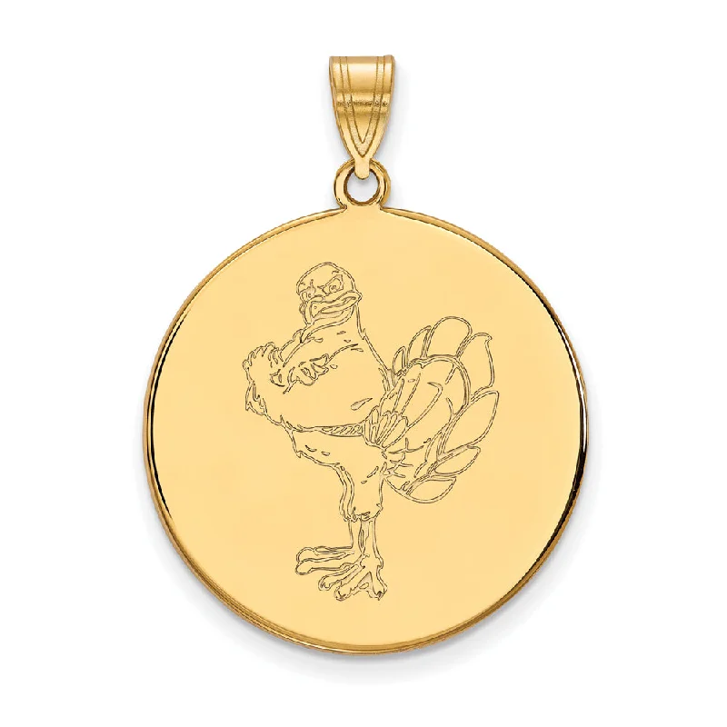 Unicorn - shaped pendants, popular among fans of magical beings 14k Yellow Gold Virginia Tech XL Masco Logo Disc Pendant Unicorn - shaped pendants, popular among fans of magical beings 14k Yellow Gold Virginia Tech XL Masco Logo Disc Pendant