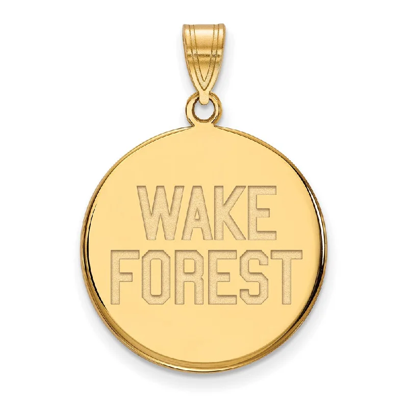 Beaded pendants with colorful gemstone accents 14k Yellow Gold Wake Forest U. Large Logo Disc Pendant Beaded pendants with colorful gemstone accents 14k Yellow Gold Wake Forest U. Large Logo Disc Pendant