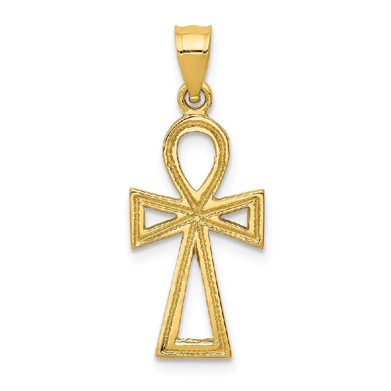 Animal - Shaped Pendants in Sterling Silver14k Yellow or Rose Gold Small Ankh Cross Pendant, 10 x 26mm Animal - Shaped Pendants in Sterling Silver14k Yellow or Rose Gold Small Ankh Cross Pendant, 10 x 26mm