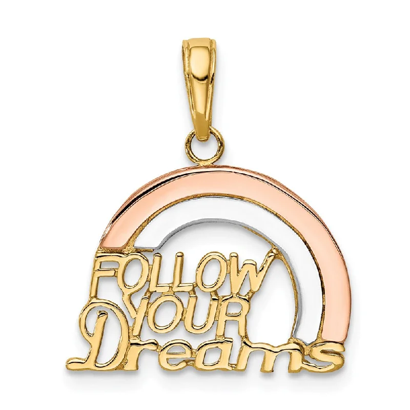 Animal - Shaped Pendants in Sterling Silver14k Yellow & Rose Gold, White Rhodium Follow Your Dreams Pendant, 18mm Animal - Shaped Pendants in Sterling Silver14k Yellow & Rose Gold, White Rhodium Follow Your Dreams Pendant, 18mm