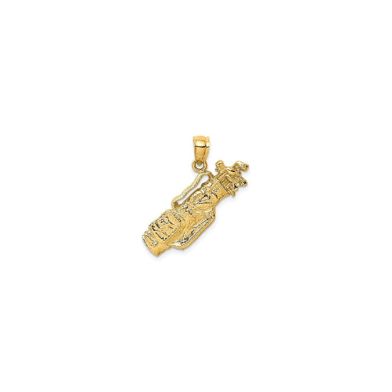 Animal - Shaped Pendants in Sterling Silver2D Golf Bag Pendant (14K)