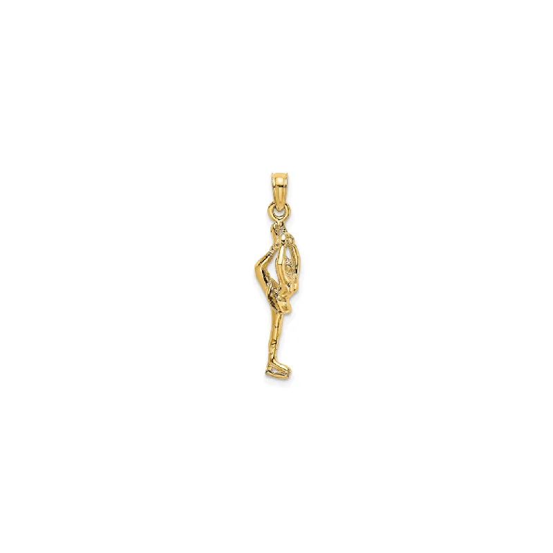 Initial Letter Pendants for a Personalized Touch3D Skater Pendant (14K)