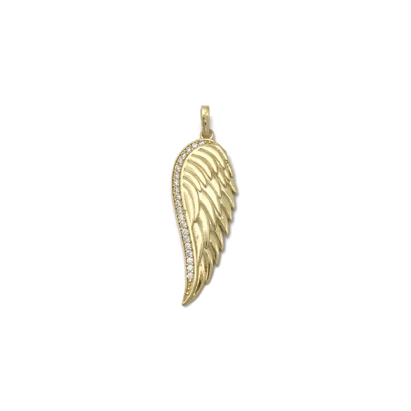 Pendants with a QR code that links to a special message or memory​ Angel Wing CZ Pendant (14K)