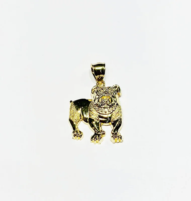 Moonstone pendants with a soft, iridescent sheen​ Bulldog Pendant (14K)