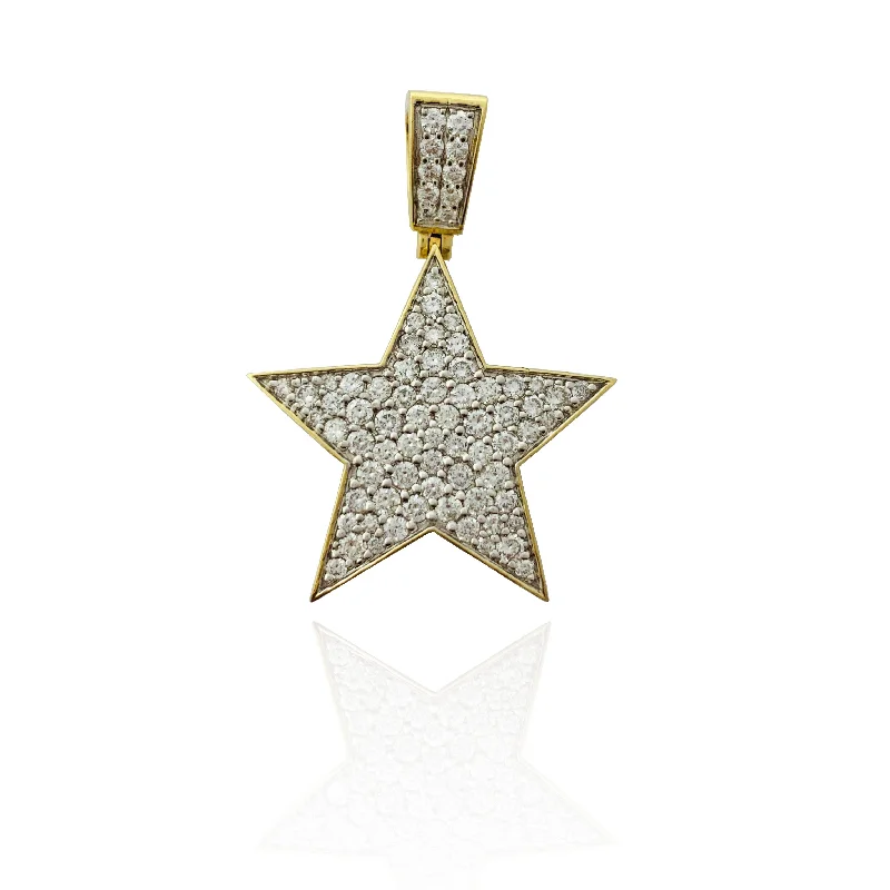Tree - of - life pendants representing growth and strength​ Bursting Diamond Star Pendant (14K)