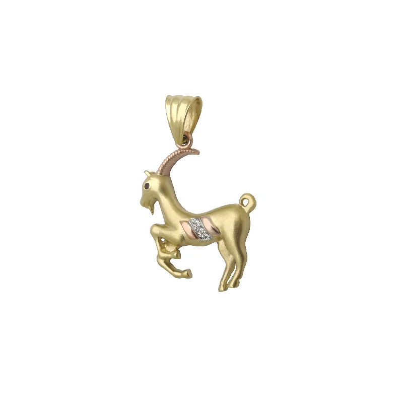 Pendant with a glow - in - the - dark element for nighttime visibility Capricorn CZ Pendant (14K) Pendant with a glow - in - the - dark element for nighttime visibility Capricorn CZ Pendant (14K)