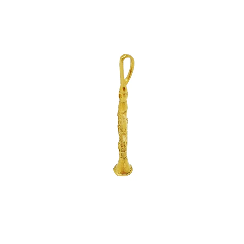 Platinum pendants with a sleek and modern silhouette​ Clarinet Pendant (14K)