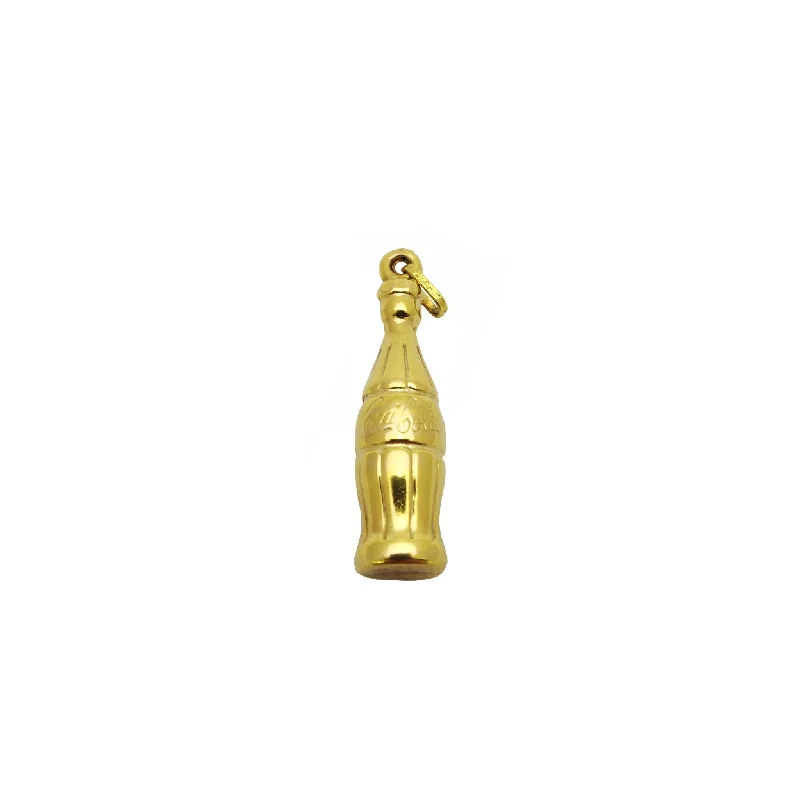 Pendant with a fingerprint - engraved design for a personalized touch​ Coca-Cola Bottle 3D Pendant (14K).