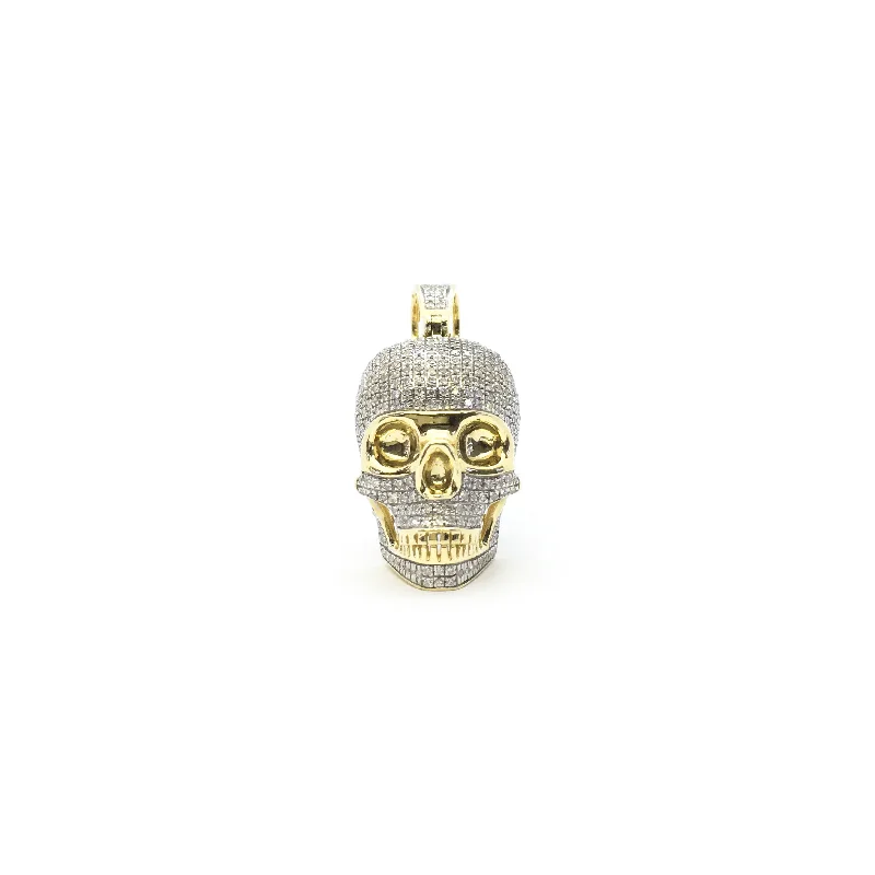 Dragon - themed pendants for those who love mythical creatures​ Diamond Skull Pendant (14K)