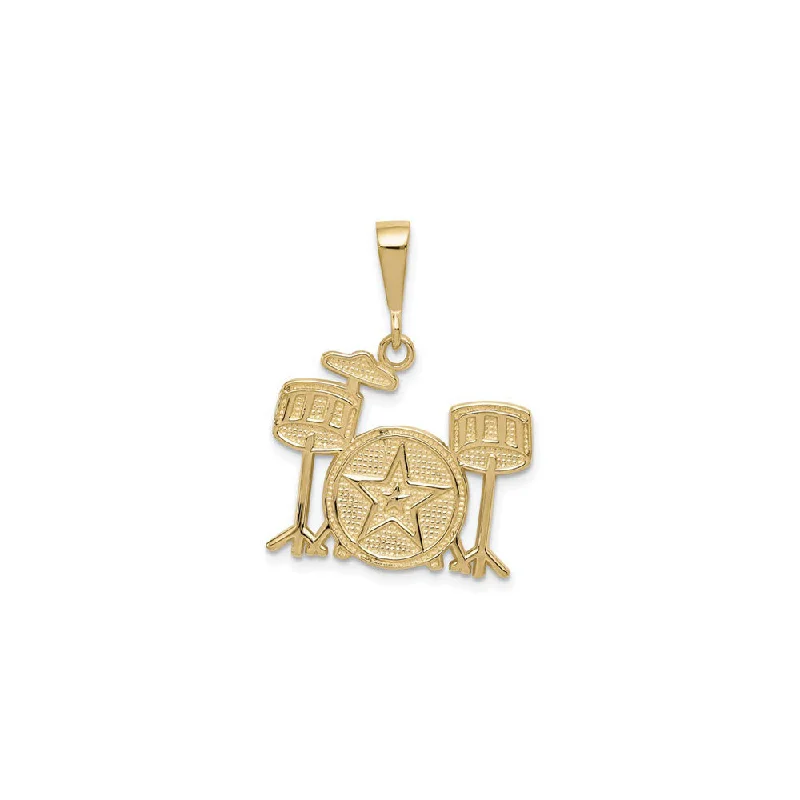Charm Pendants with Multiple Small Decorative ElementsDrum Set Pendant (14K)