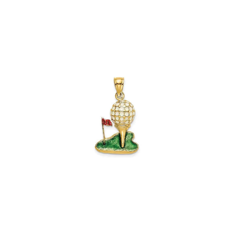 Animal - Shaped Pendants in Sterling SilverEnamel Golf Ball Pendant (14K)