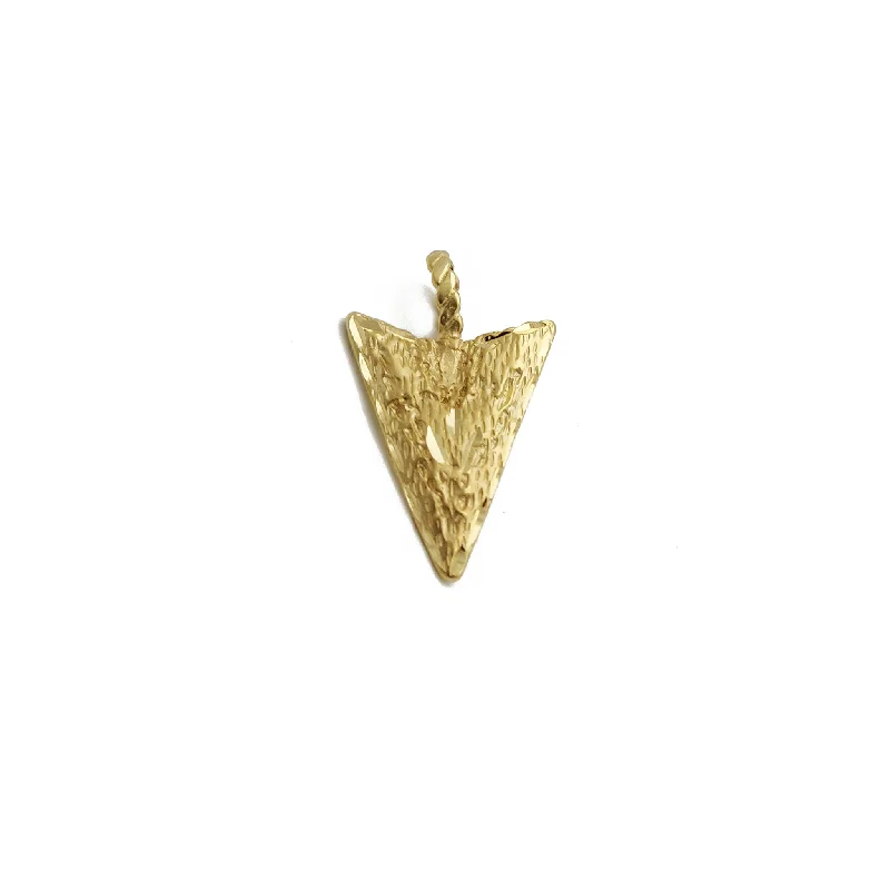 Flower - shaped pendants, including roses, lilies, and daisies​ Flint Arrowhead Pendant (14K)