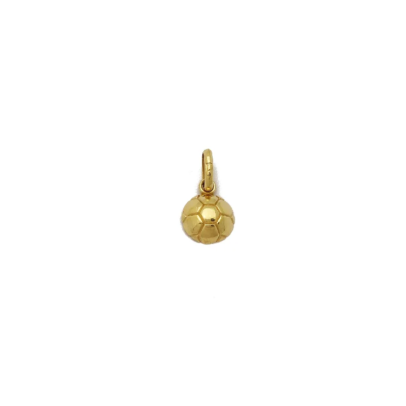 Beaded pendants with colorful gemstone accents​ Football Soccer Ball Pendant (14K)
