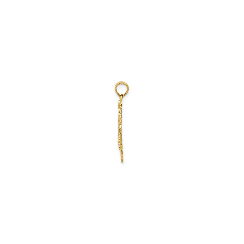 Religious Pendants with Cross or Star of David DesignsFramed Gymnast Pendant (14K)