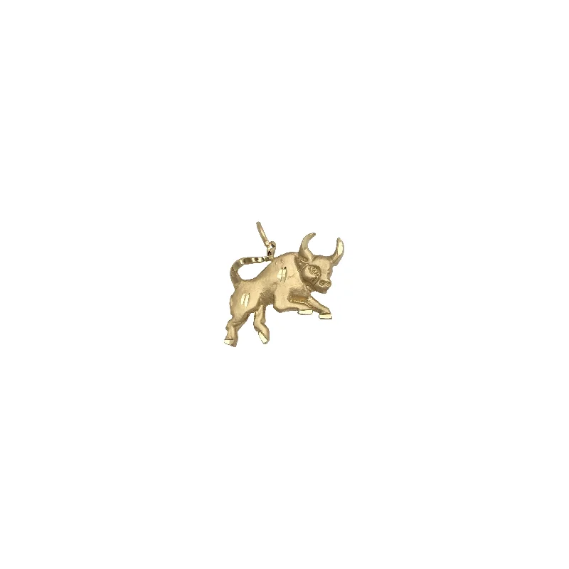 Angel - wing pendants for a spiritual and comforting feel Galloping Bull Pendant (14K) Angel - wing pendants for a spiritual and comforting feel Galloping Bull Pendant (14K)
